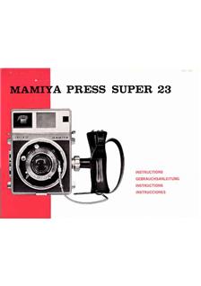 Mamiya Press manual. Camera Instructions.